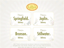 Tablet Screenshot of lillysfloral.net